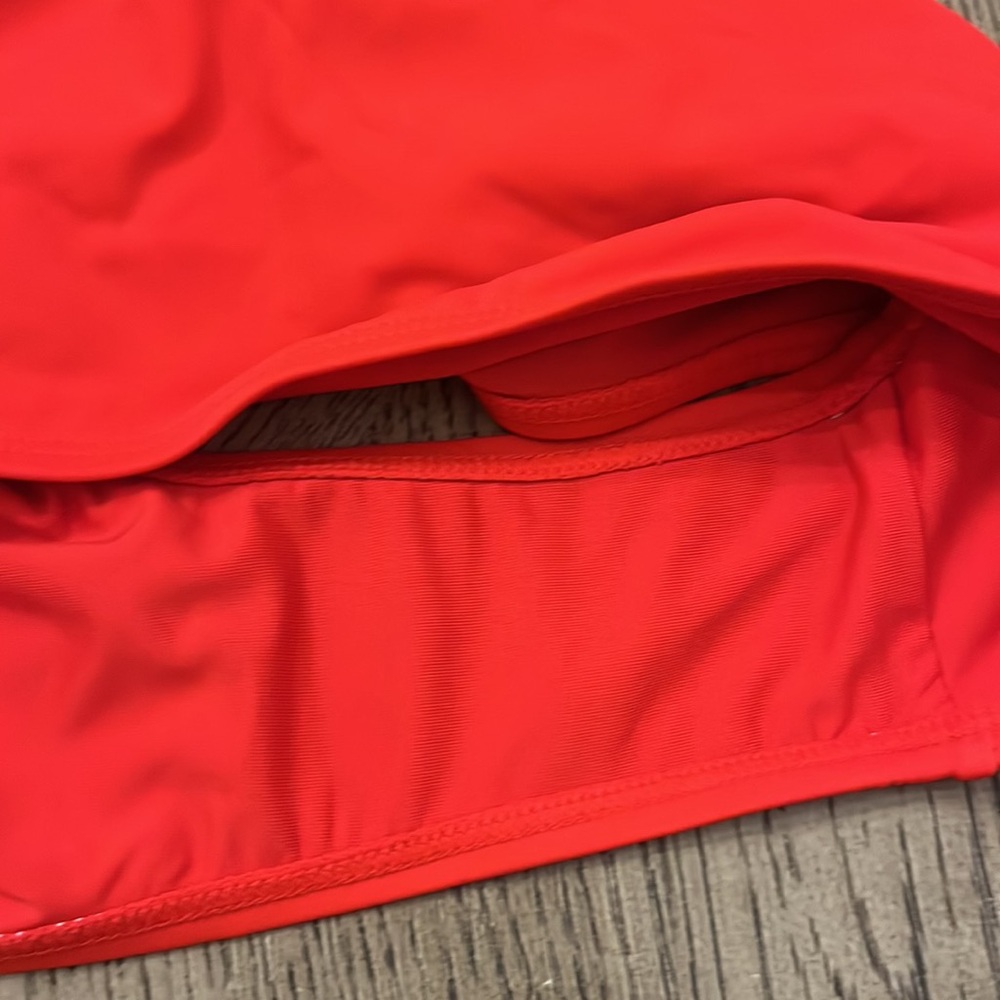 Kendall + Kylie Womens Small Pull On Low Back One-Piece Swimsuit Red Large New - Picture 9 of 9